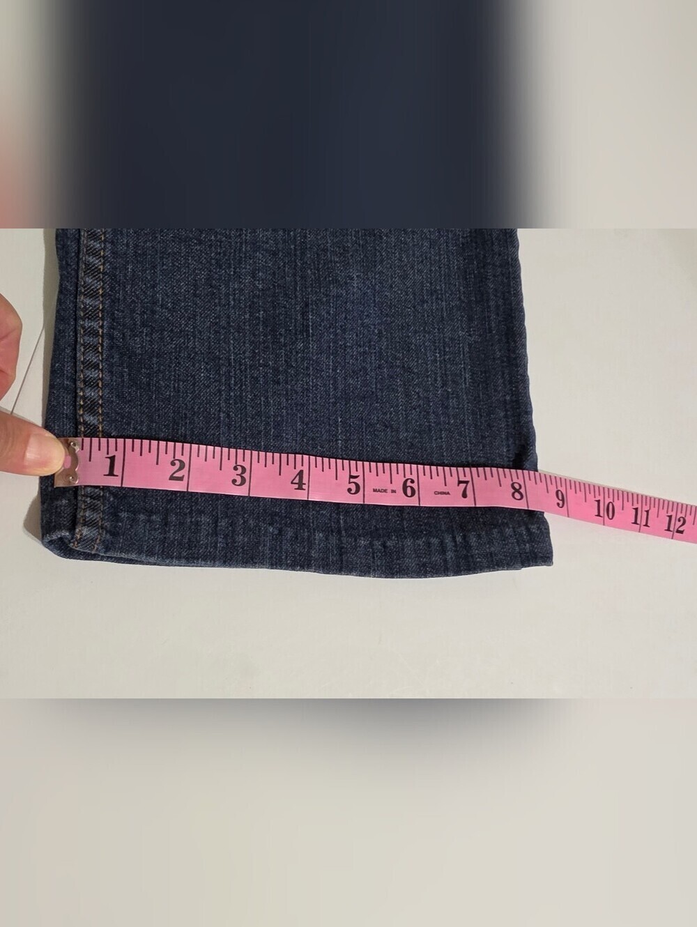 Liz Claiborne Boyfriend Fit Jeans Womens 8R Stretch Denim Embroidered Pockets - Picture 12 of 12